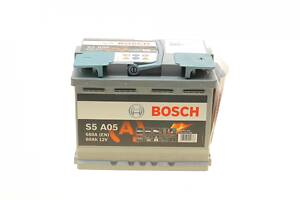 BOSCH 0 092 S5A 050 Акумуляторна батарея 60Ah/680A (242x175x190/+R/B13) (Start-Stop AGM)