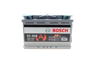 BOSCH 0 092 S5A 080 Акумуляторна батарея 70Ah/760A (278x175x190/+R/B13) (Start-Stop AGM)