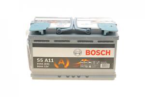 BOSCH 0 092 S5A 110 Акумуляторна батарея 80Ah/800A (315x175x190/+R/B13) (Start-Stop AGM)