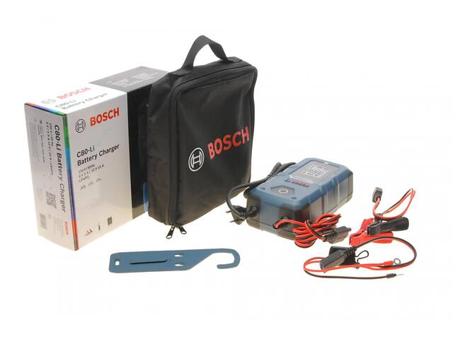 BOSCH 0 189 921 080 Зарядное устройство C80-Li (6V/12V) (14Ah до 400Ah) 15A (EFB/GEL/VRLA/AGM/LiFePO4) с поддержкой зарядки - Фото 3