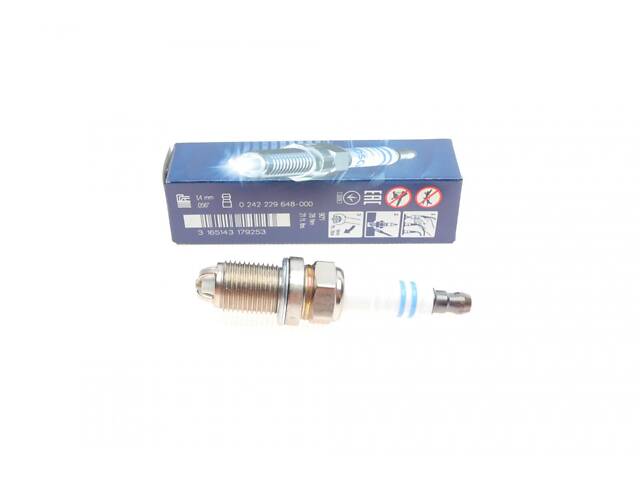 BOSCH 0 242 229 648 Свічка запалювання Opel Vectra C/Omega B/Astra H 1.4-1.8 94- - Фото 1