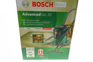 BOSCH 0 603 3D1 200 Пилосос для сухого/вологого прибирання (універсальний) AdvancedVac 20 (з функцією обдування) 1200W