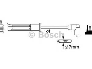 Bosch 0 986 357 253. Комплект проводов зажигания