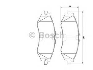 Bosch 0 986 424 474. Тормозные колодки, дисковые