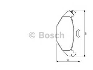 Bosch 0 986 424 532. Дисковi колодки заднi