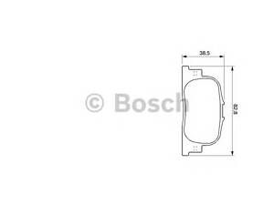 Bosch 0 986 424 730. Дисковые колодки задние