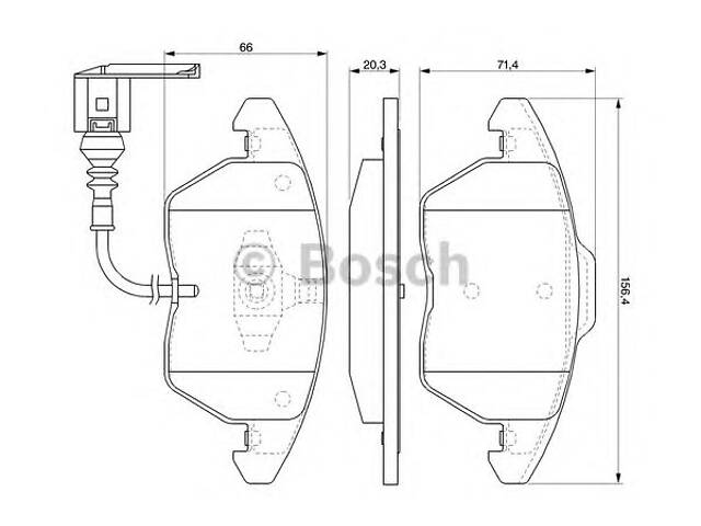 Bosch 0 986 424 797. Тормозные колодки