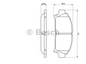 Bosch 0 986 424 799. Тормозные колодки