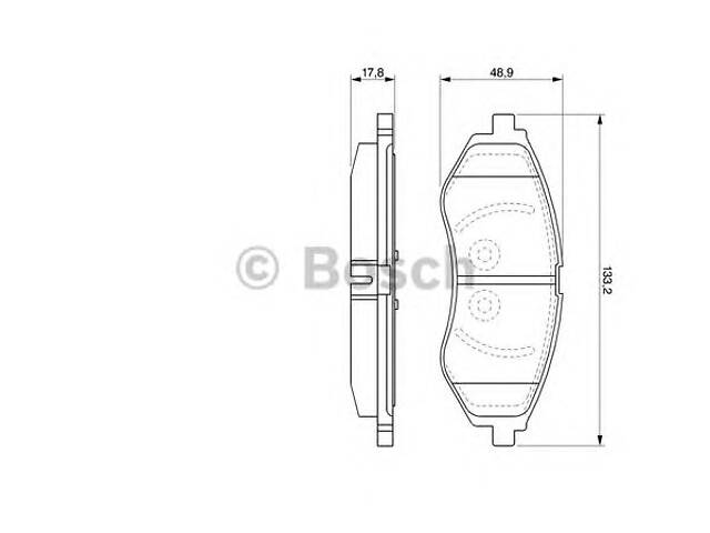 Bosch 0 986 424 818. Тормозные колодки