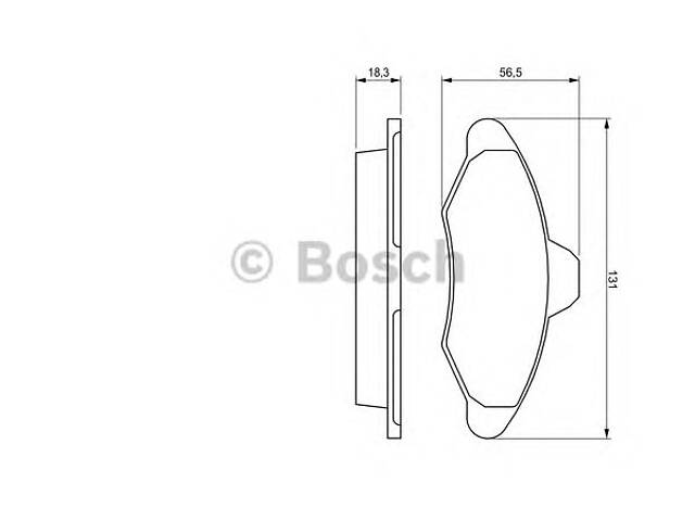 Bosch 0 986 460 949. Тормозные колодки