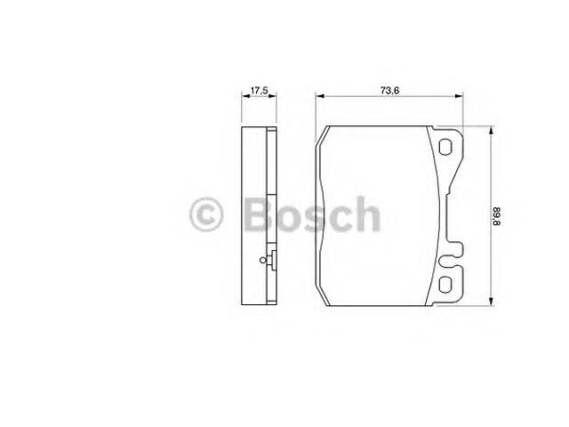 Bosch 0 986 463 412. Гальмівні колодки