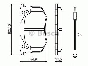 Bosch 0 986 466 346. Тормозные колодки, дисковые