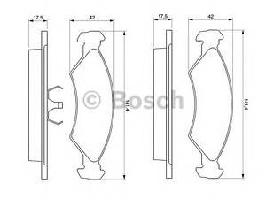 Bosch 0 986 468 570. Тормозные колодки