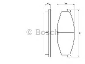 Bosch 0 986 468 630. Тормозные колодки, дисковые