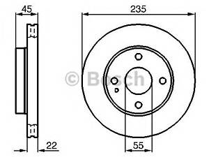 Bosch 0 986 478 219. Тормозной диск