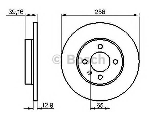 Bosch 0 986 478 329. Тормозной диск