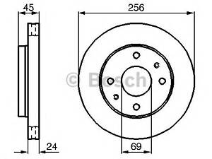 Bosch 0 986 478 531. Диск гальмiвний переднiй