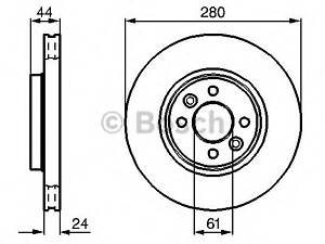 Bosch 0 986 478 590. Диск тормозной передний