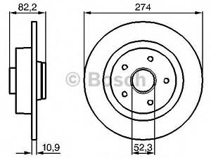 Bosch 0 986 478 744. Диск гальмiвний заднiй