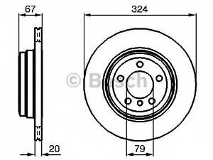 Bosch 0 986 479 004. Диск гальмiвний заднiй