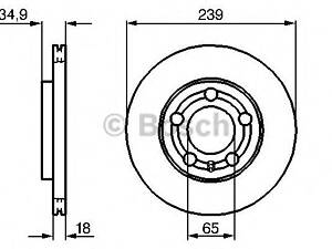 Bosch 0 986 479 036. Диск гальмiвний переднiй