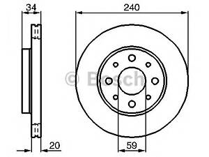 Bosch 0 986 479 121. Диск тормозной передний