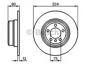 Bosch 0 986 479 167. Диск гальмiвний заднiй