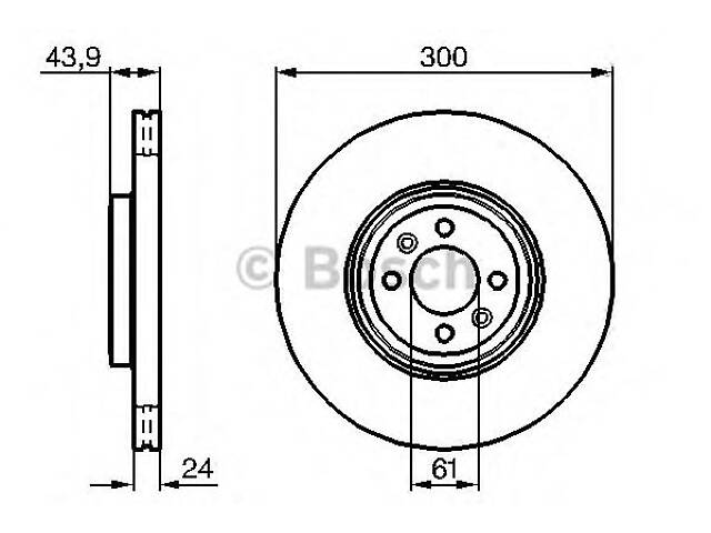 Bosch 0 986 479 209. Диск тормозной передний