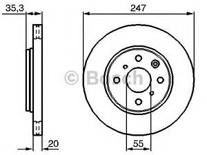 Bosch 0 986 479 239. Диск тормозной передний