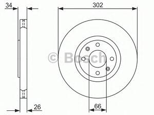 Bosch 0 986 479 288. Диск гальмiвний переднiй