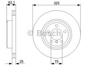 Bosch 0 986 479 348. Диск тормозной передний