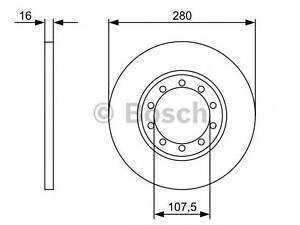 Bosch 0 986 479 390. Диск гальмiвний заднiй