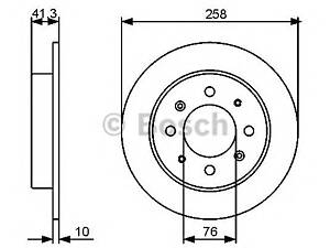 Bosch 0 986 479 462. Диск тормозной задний