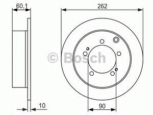 Bosch 0 986 479 603. Диск гальмiвний заднiй