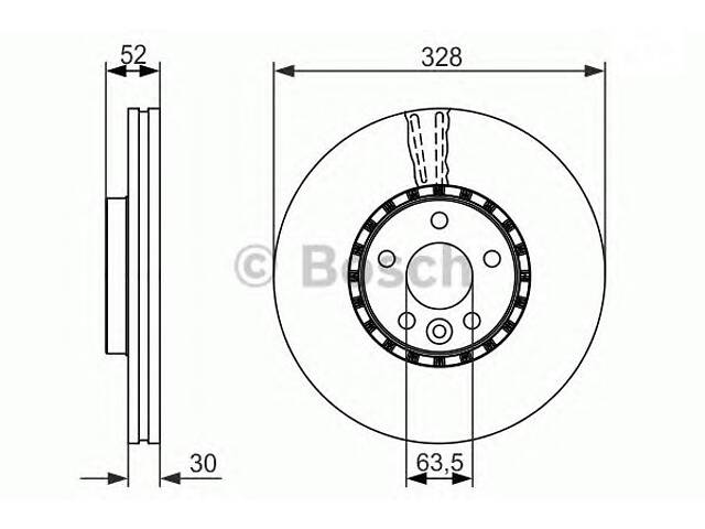 Bosch 0 986 479 621. Тормозной диск