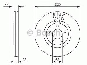 Bosch 0 986 479 679. Гальмівний диск