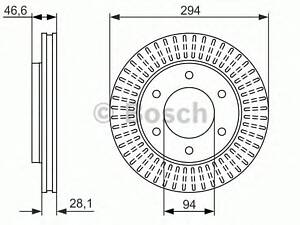 Bosch 0 986 479 704. Диск тормозной передний