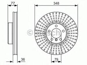 Bosch 0 986 479 774. Диск гальмiвний переднiй