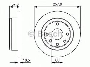 Bosch 0 986 479 985. Диск тормозной задний