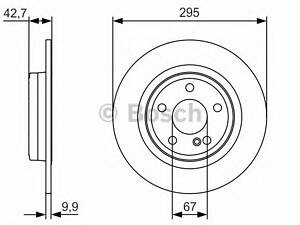 Bosch 0 986 479 A04. Гальмівний диск