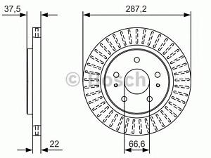 Bosch 0 986 479 A98. Гальмівний диск