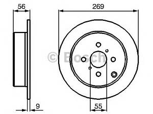 Bosch 0 986 479 B71. Диск гальмiвний заднiй coated