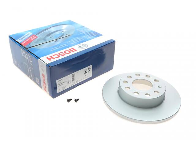 BOSCH 0 986 479 B78 Диск гальмівний (задній) Audi A3/Skoda Octavia/VW Caddy/Golf/Touran 03-15 (260х12) - Фото 1