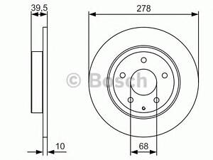 Bosch 0 986 479 C22. Гальмівний диск