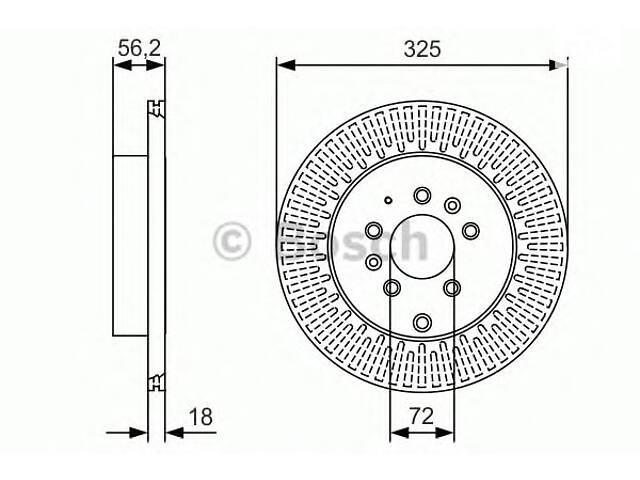 Bosch 0 986 479 C30. Гальмівний диск