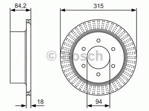 Bosch 0 986 479 C32. Диск гальмiвний заднiй