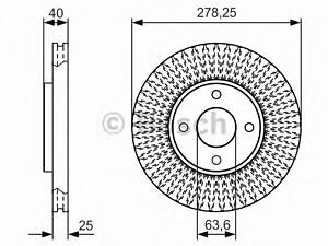 Bosch 0 986 479 C48. Гальмівний диск