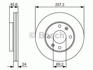 Bosch 0 986 479 S03. Диск гальмiвний переднiй premium2