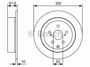 Bosch 0 986 479 T04. Гальмівний диск