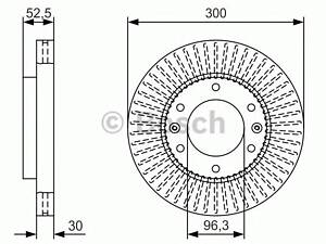 Bosch 0 986 479 T88. Диск гальмiвний переднiй